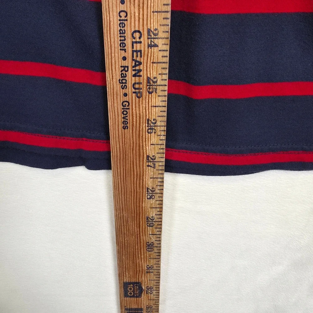 Polo Ralph Lauren Hoodie Sweater Mens L Blue Striped Hooded Lightweight Preppy
